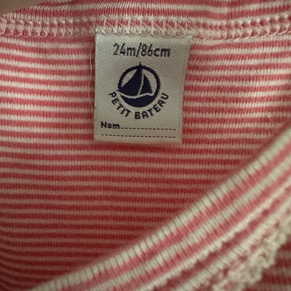 Petit Bateau Pink Body Suit Spaghetti Straps Tank Top for Baby Girl 24 months - Picture 4 of 4